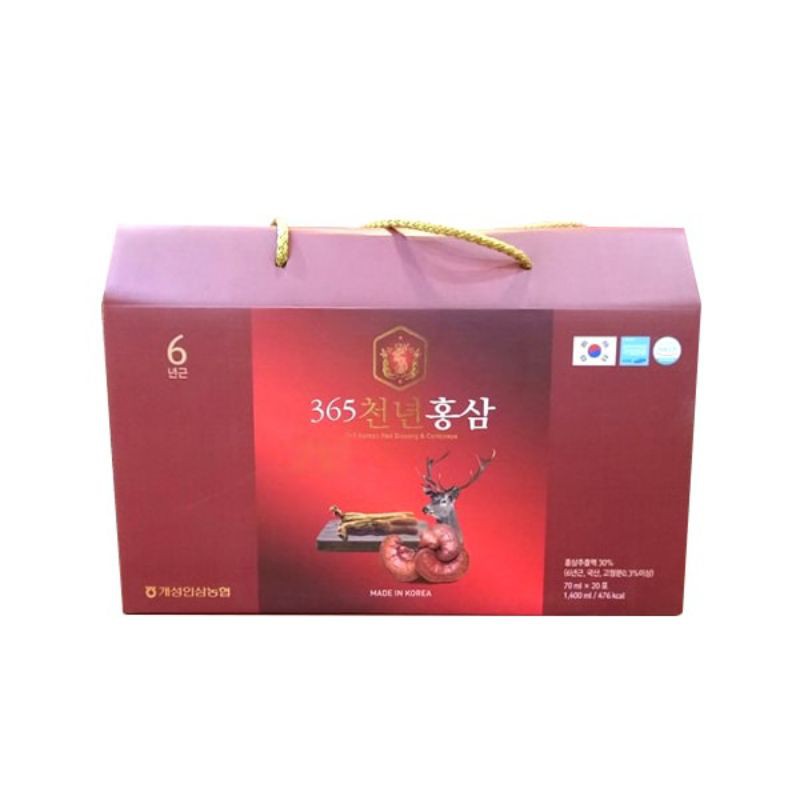 [LAGD] TPCN HỒNG SÂM NHUNG HƯƠU 365 HANSUSAM - NƯỚC CHIẾT XUẤT (365 KOREAN RED GINSENG & CORDYCEPS) - HÀNG CÔNG TY