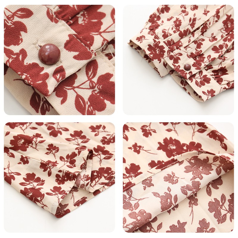 D92 - Đầm  Bigsize Hoa Vintage Tay Dài