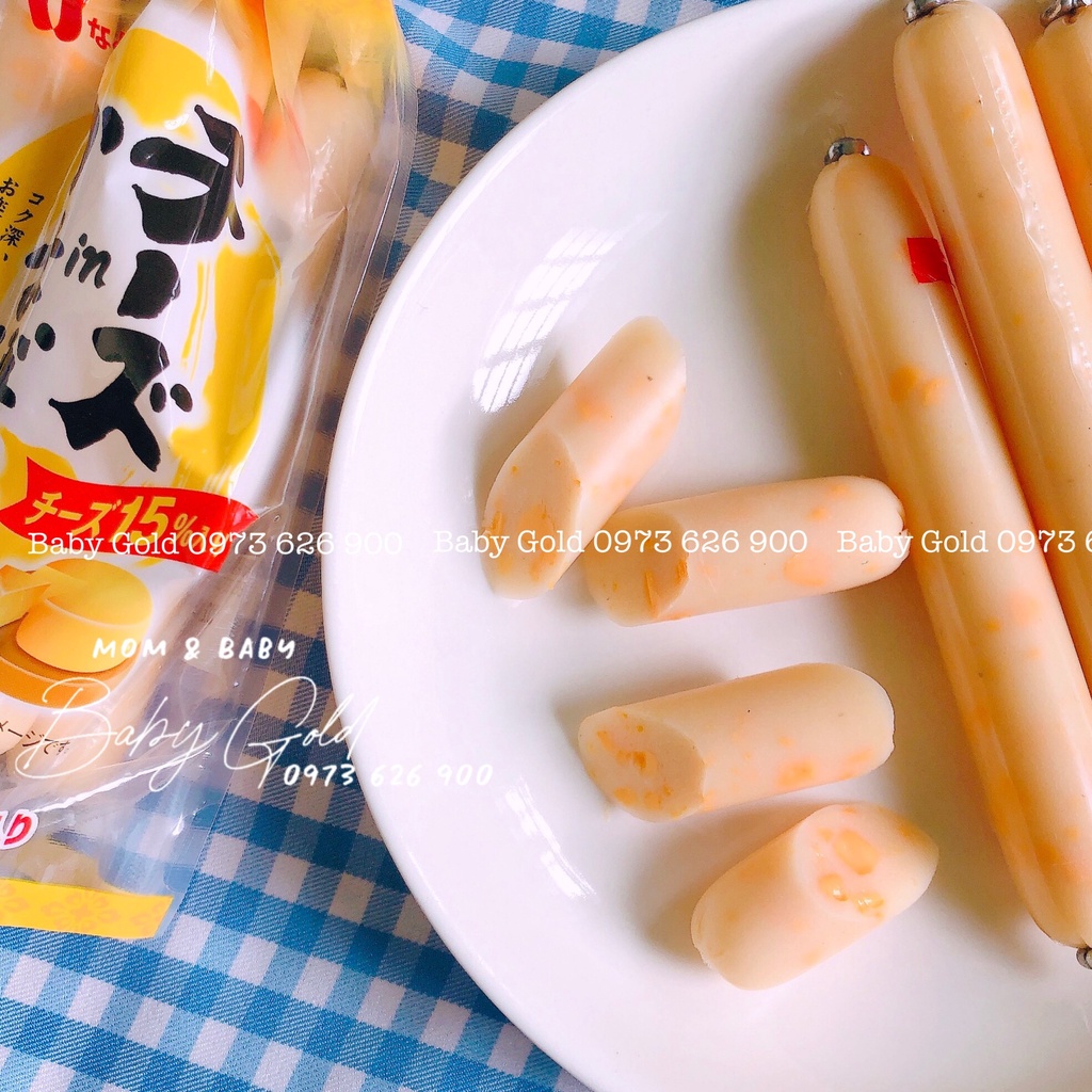 Xúc xích Phô Mai Cá Tuyết Đến Từ Nhật Bản Túi Lớn 8 cây Dành Cho Bé Từ 1 Tuổi 🥰