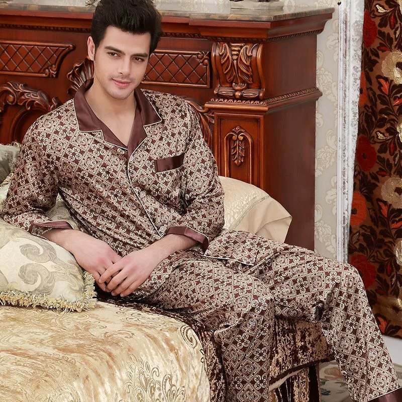 Đồ bộ nam mặc nhà tối màu cho mọi lứa tuổi - Bộ pyjama trung niên cho bố