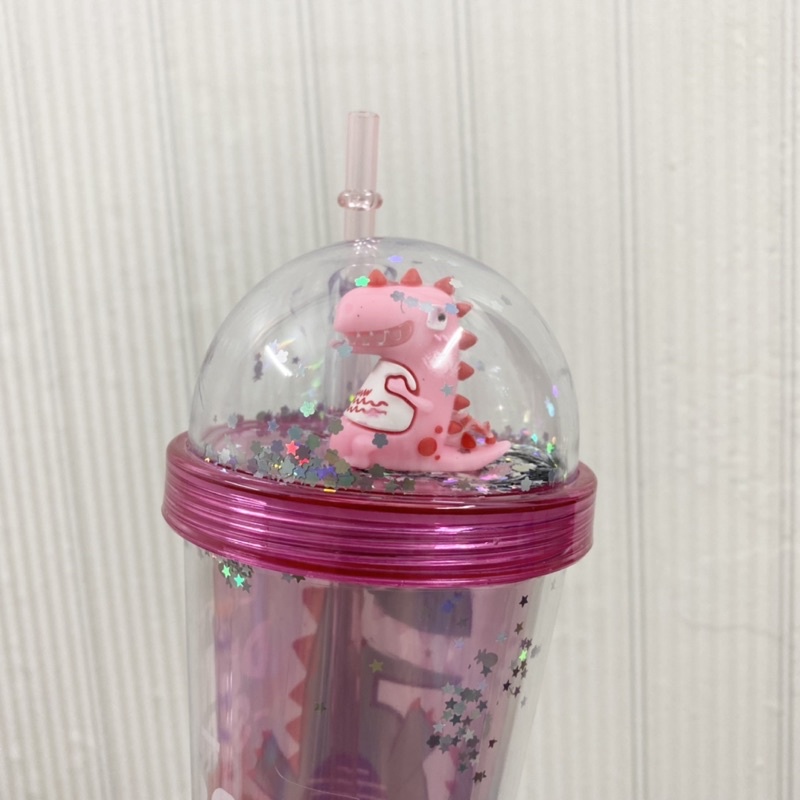 Ly Khủng Long 3D Kim Tuyến Cute