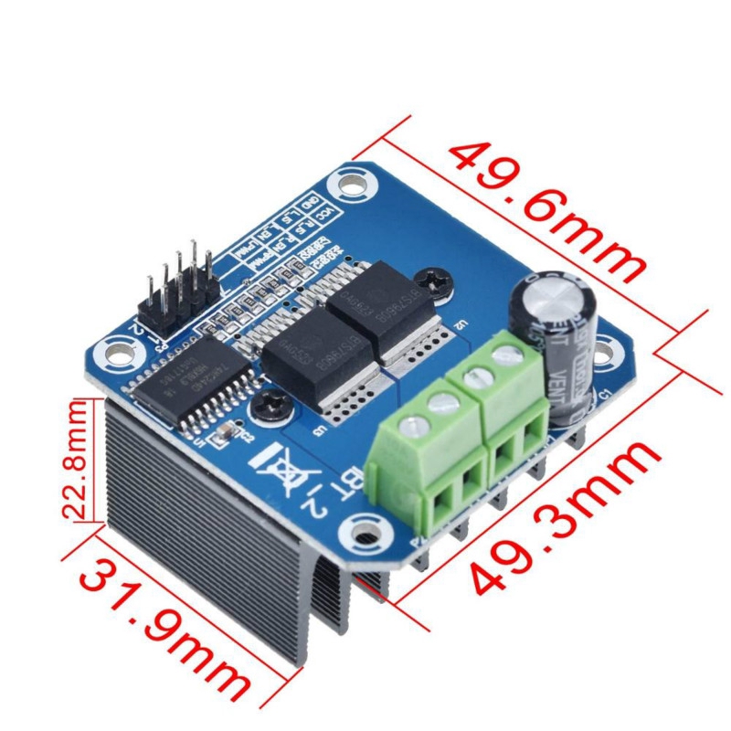 Mô đun công suất cao hình H đôi BTS7960 dành cho xe hơi