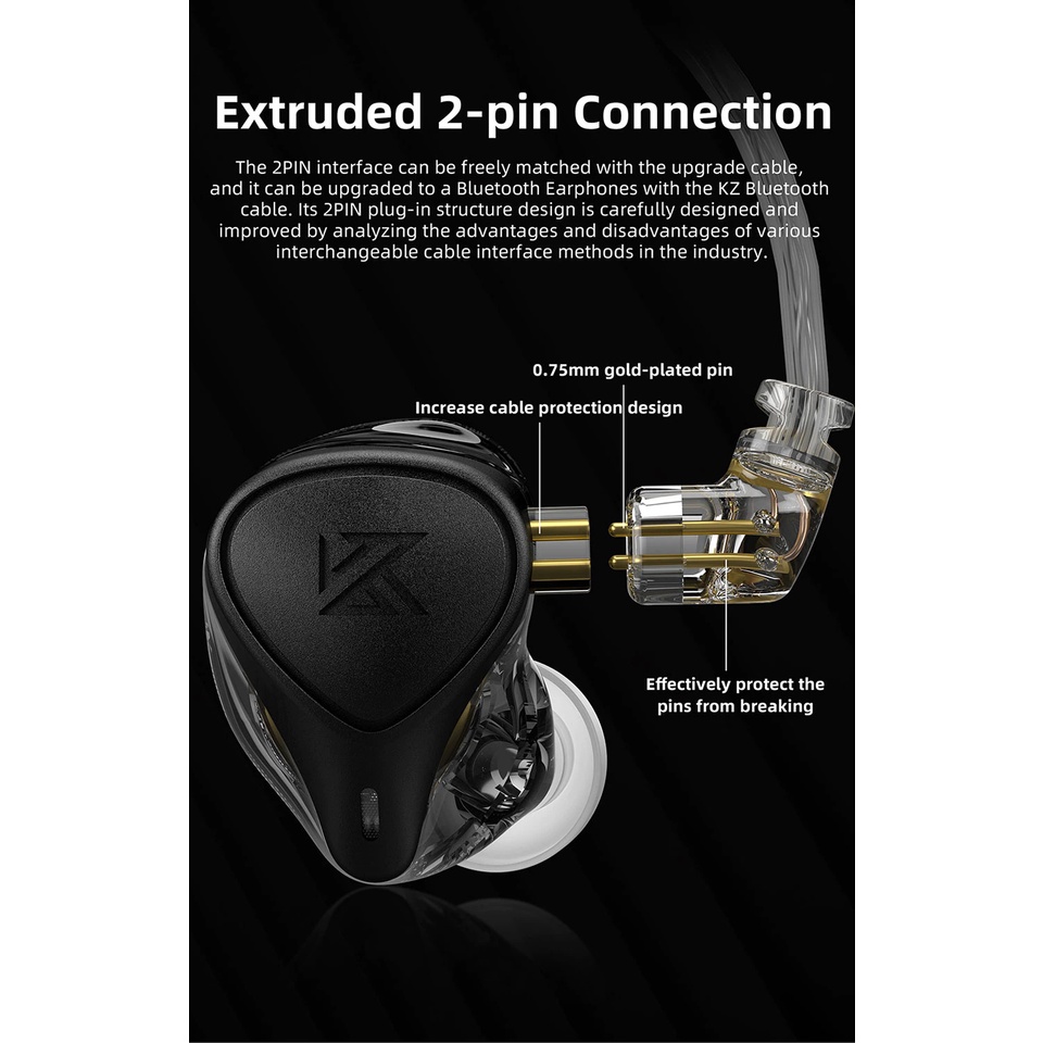 Tai nghe KZ X Crinacle CRN ZEX Pro Tai Nghe Nhét Tai Thể Thao Gaming Tĩnh Điện Công nghe HyBird