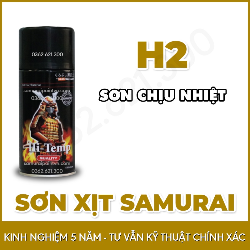 Chai sơn chịu nhiệt Samurai H2 - H1