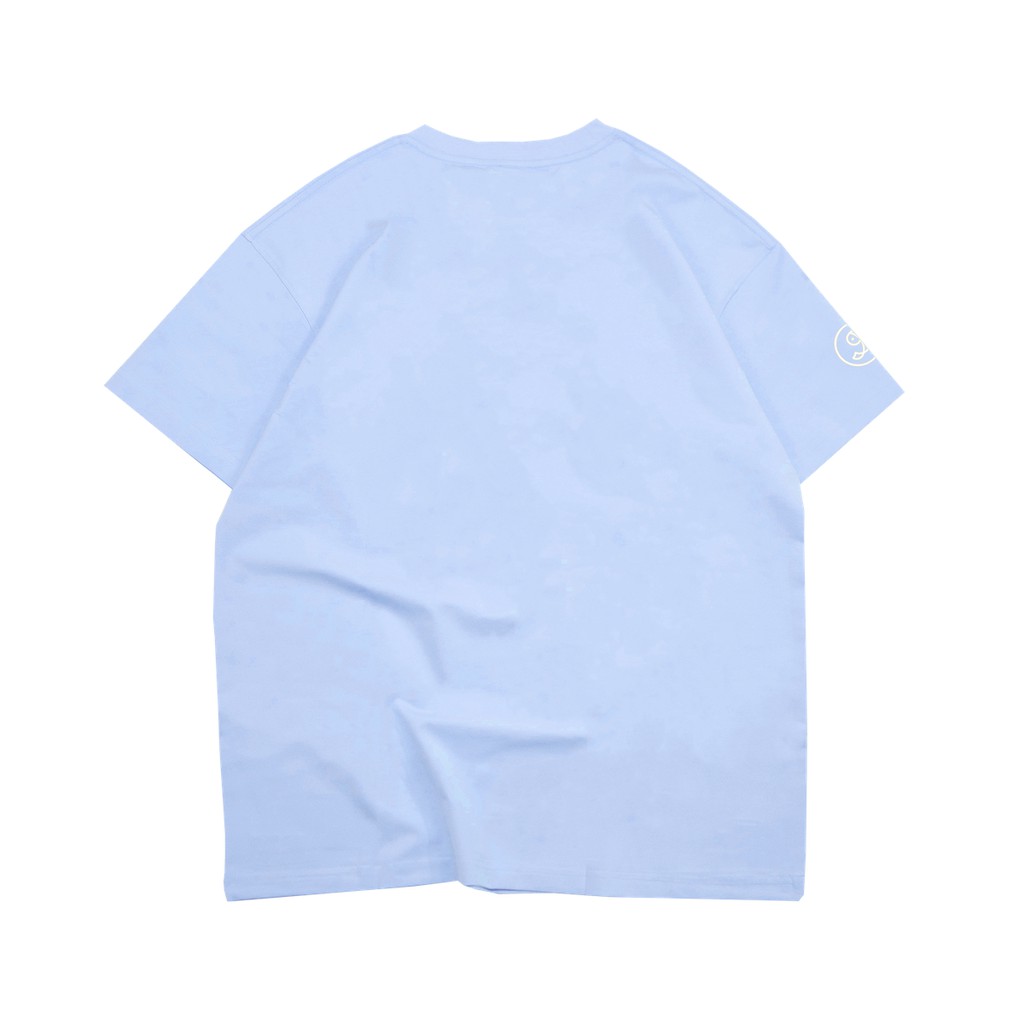 [Hình thật/Có sẵn] DKMV Áo thun màu xanh nhạt | DKMV Light Blue Logo Tee