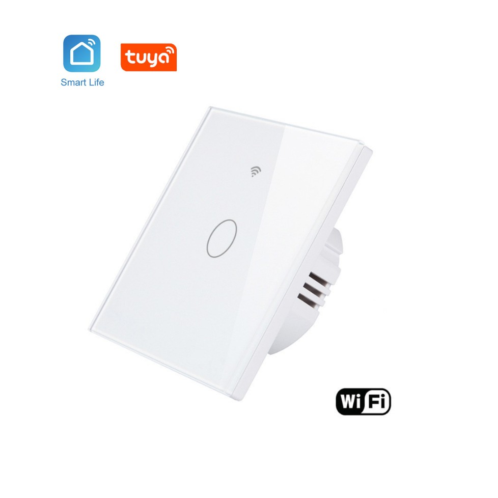 Công tắc thông minh Wifi mặt vuông 1, 2, 3 NÚT (App Tuya, SmartLife),Công tắc cảm  ứng mặt vuông -HÌNH THẬT GIAO NGAY