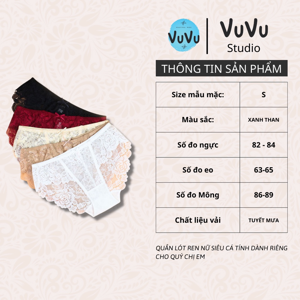 Quần Lót Ren Quần Lót Sexy - Đồ Lót Gợi Cảm Không Viền- Vải Xuyên Thấu - Đủ Màu | BigBuy360 - bigbuy360.vn