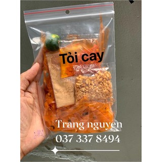 Bánh trang sate tỏi cay