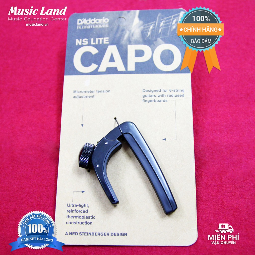 Capo Đàn Guitar - D'addario PLANET WAVES NS CAPO LITE