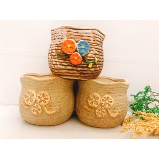 chậu sứ giả cổ 3 bông hoa