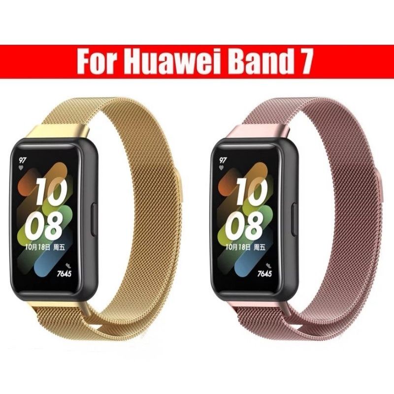 Huawei band 7 - Dây đeo Milanese thép lưới Huawei Band7