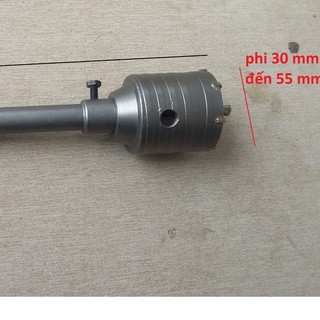 Mũi khoan rút lõi bê tông đường kính mũ từ 30 mm đếni 55 mm dài 200mm siêu bền