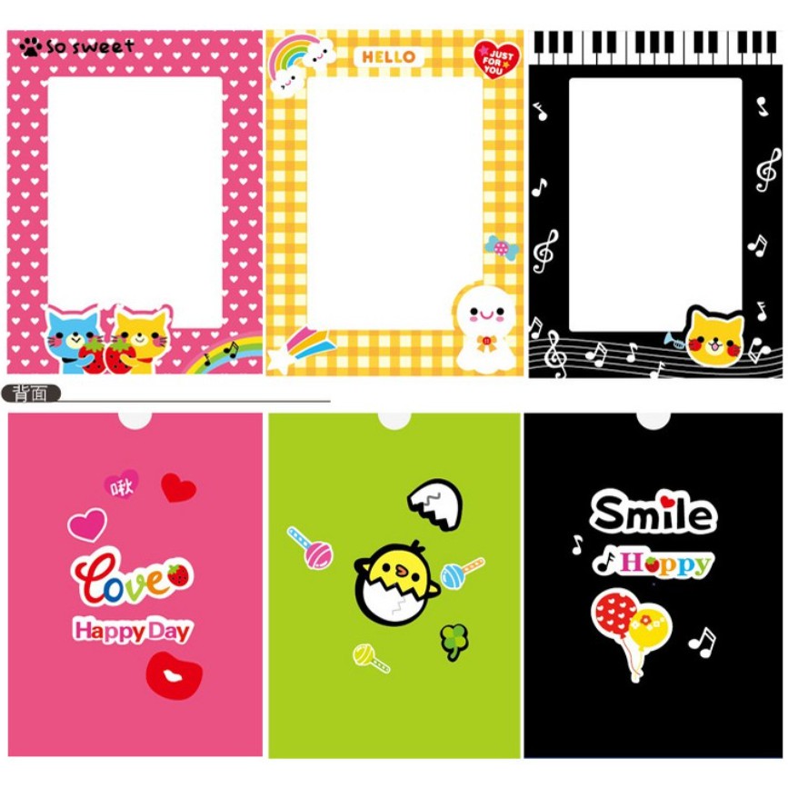 Combo 9 khung ảnh hoạt hình hàn quốc