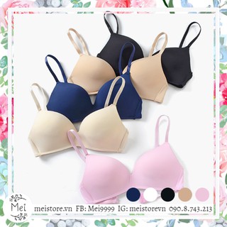 MEI STORE - SARA UNDERWIRE BRA Áo ngực không gọng nâng đẩy nhẹ nhàng vải trơn mát