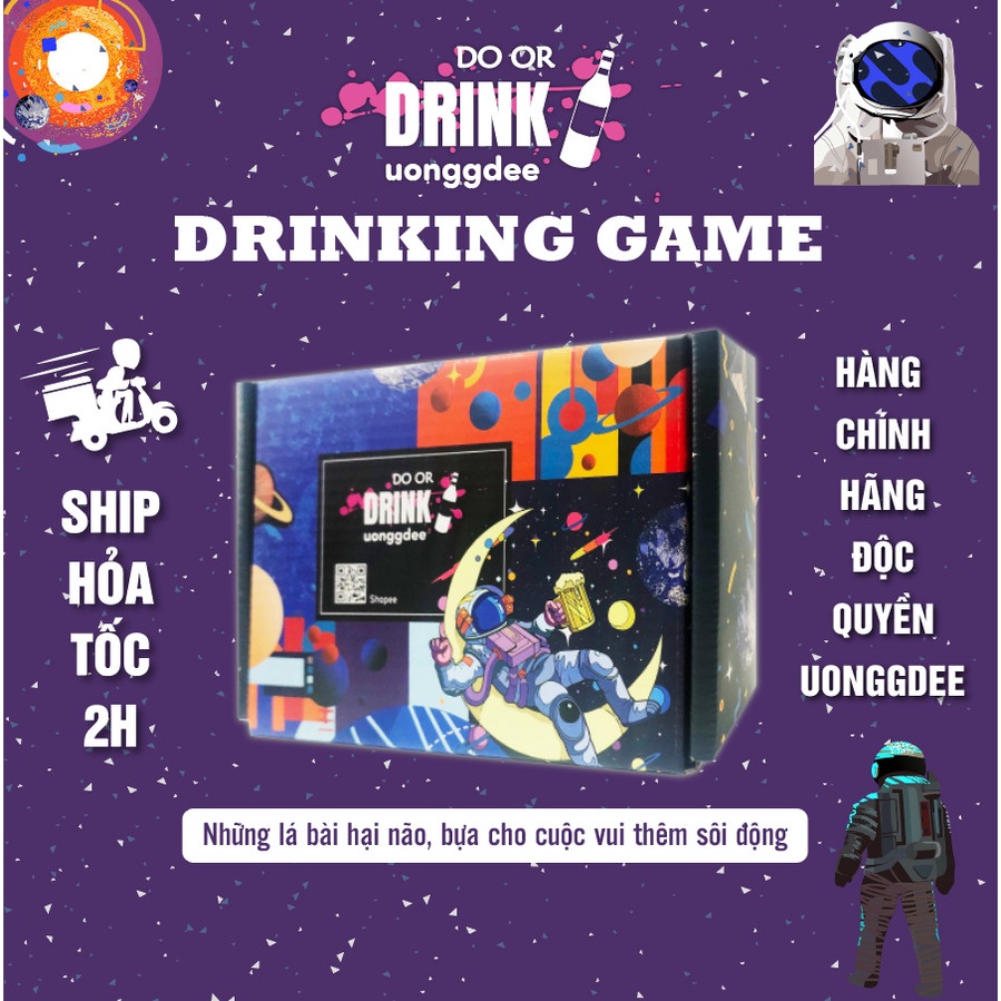 Bộ bài mở rộng Uống Đê Do or Drink Drinking game uống rượu 60 lá hot trend