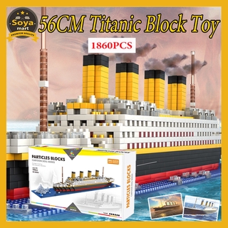 1860 cái mô hình Tàu Titanic Đồ chơi lắp ráp siêu xinh cho trẻ em