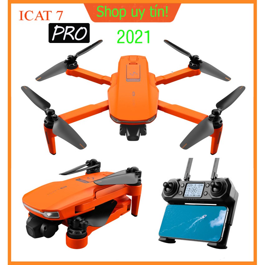 Flycam giá rẻ, Flycam SMRC ICAT 7 Pro - Drone thế hệ mới 2020 - Camera 4K HD, Hàng mới 100% Bảo hành chính hãng