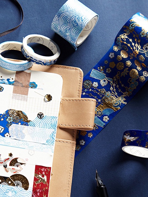 Băng dính cổ trang sét 5 cuộn có sẵn