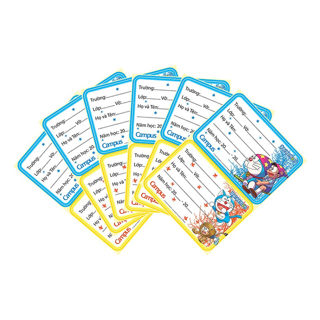 Nhãn Vở Campus Doraemon NT-DOR12 (12 Nhãn/Tập)