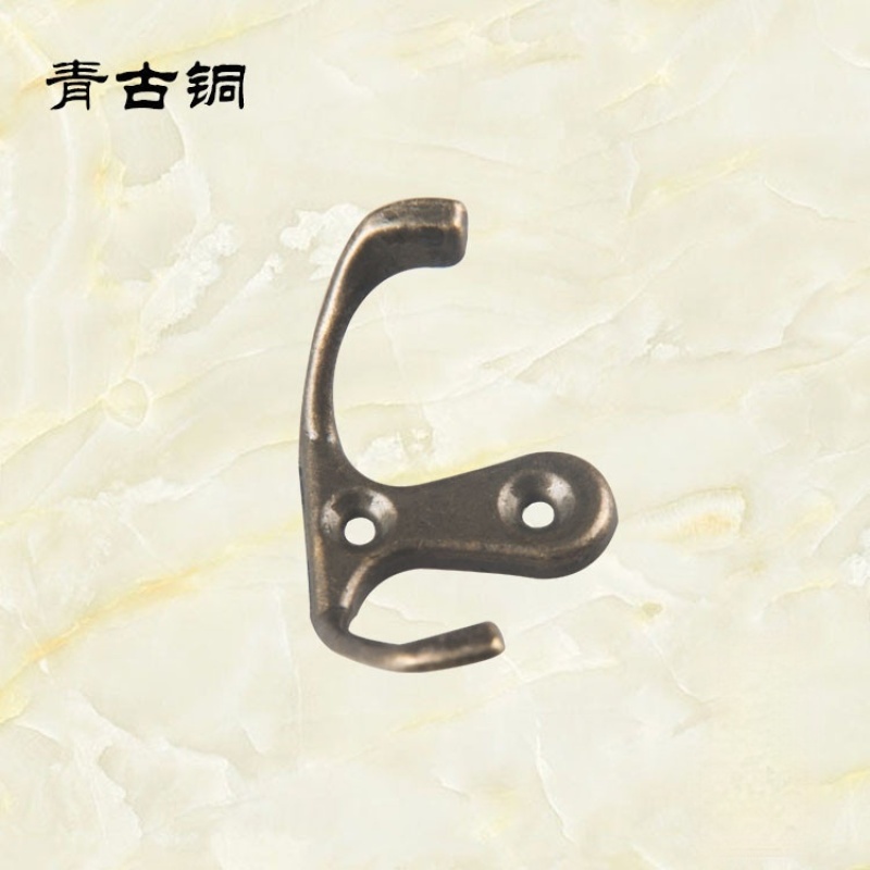 Bộ 2 móc treo đồ gắn tường bằng hợp kim đồng tiện lợi cho nhà bếp / phòng tắm