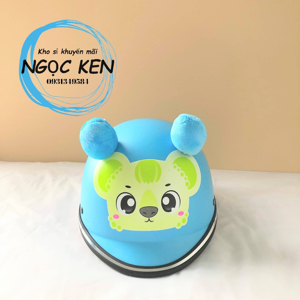 Mũ bảo hiểm nửa đầu siêu nhẹ họa tiết dễ thương, đáng yêu cho bé – Ngọc Ken Shop