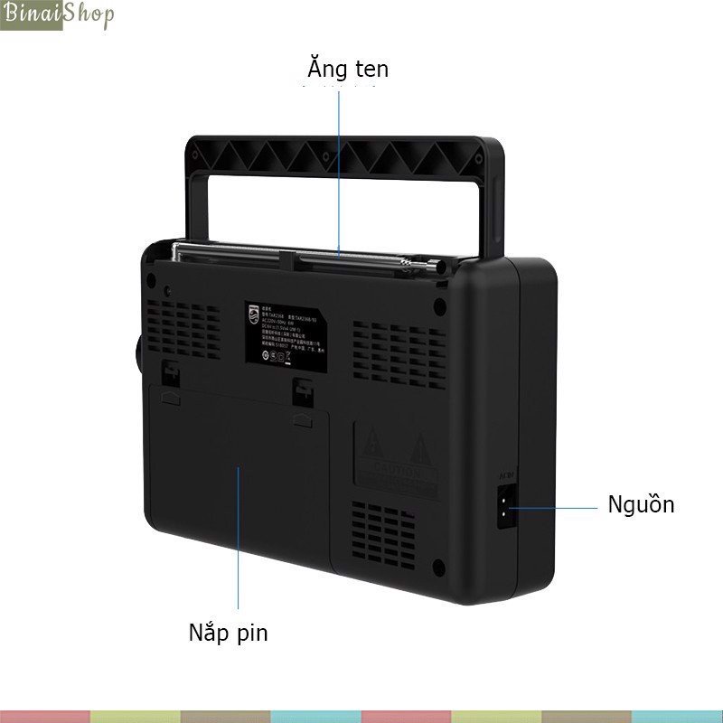 Philips TAR2368 - Đài Radio AM/FM/SW Cổ Điển Cỡ Lớn Dành Cho Người Già