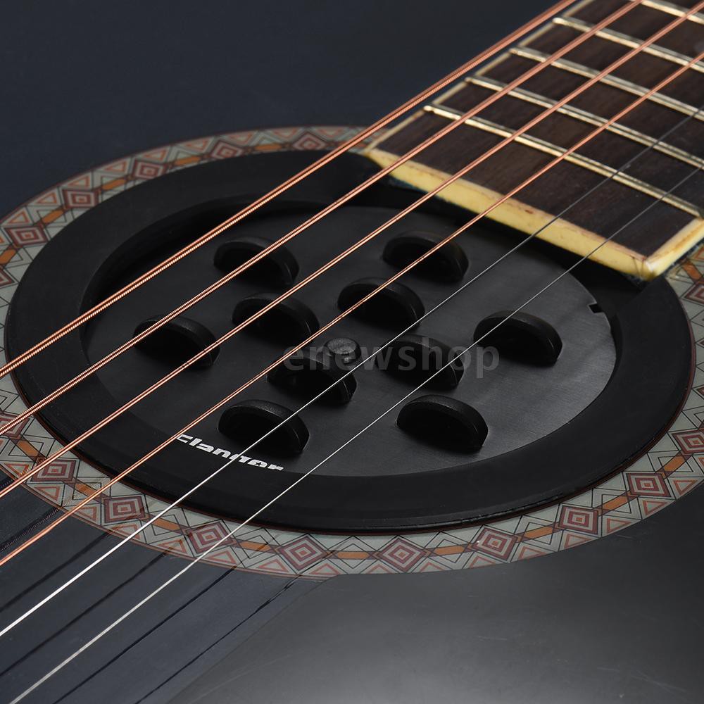 Flanger FS-08 Guitar Soundhole Sound Hole Cover Block Feedback Buffer Black for EQ Acoustic Folk Guitars