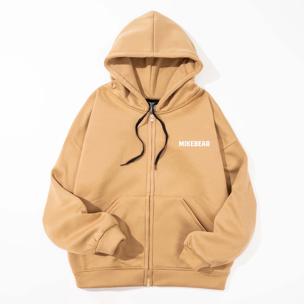 Áo Khoác Hoodie Nam Nữ Q5 in hình gấu ngược Mikebear, chất nỉ bông giữ ấm, form rộng, unisex
