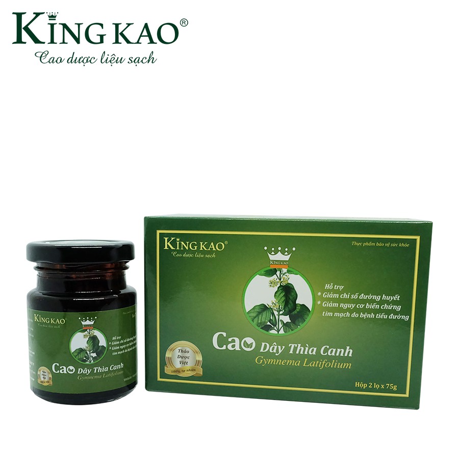 (Cao đặc) Cao dây thìa canh KingKao, 100% tinh chất dây thìa canh - Hạ và ổn định đường huyết an toàn