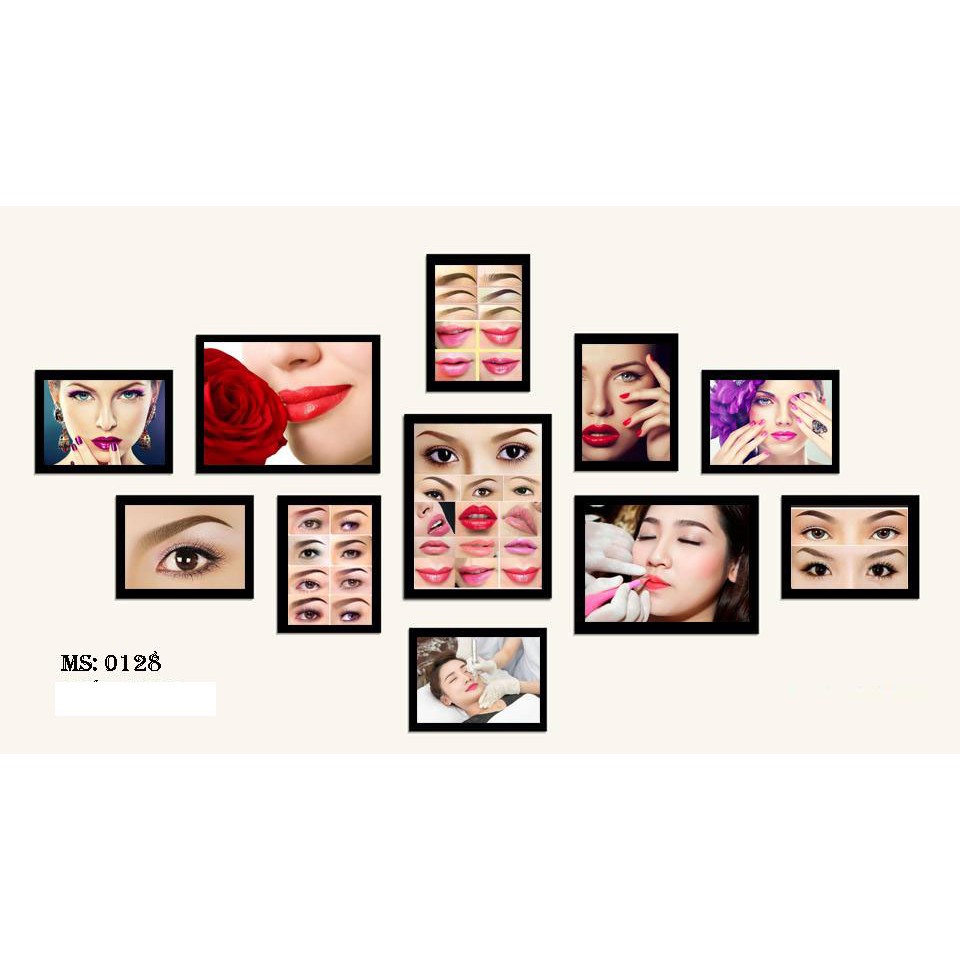 Bộ 11 Khung Ảnh phun xăm -nail -spa - miễn phí in ảnh | BigBuy360 - bigbuy360.vn