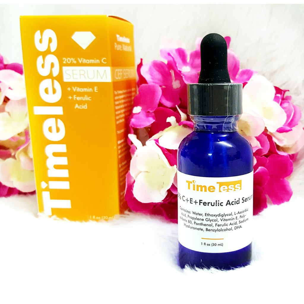 [MẪU MỚI] Serum Timeless HAC Hyaluronic Acid + Vitamin C cấp nước, sáng da, mờ thâm