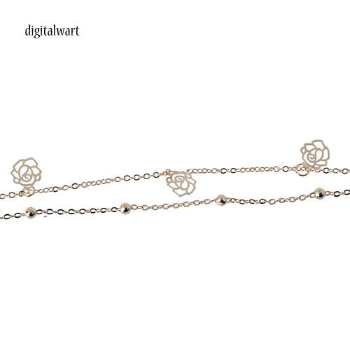 Lắc chân họa tiết hoa hồng phong cách thời trang xinh xắn cho phái nữ | BigBuy360 - bigbuy360.vn