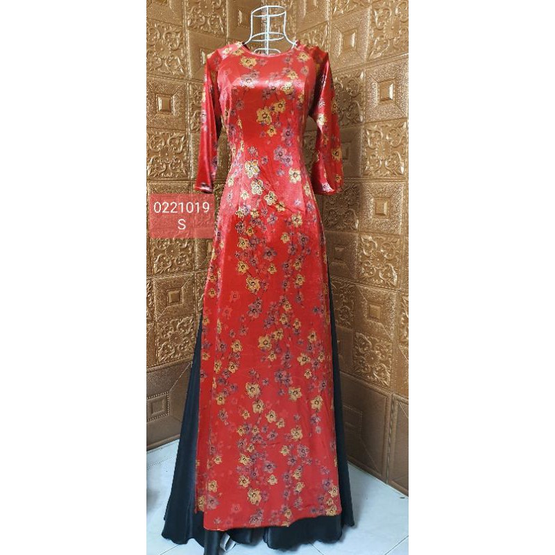 Áo dài nhung kim sa trẻ