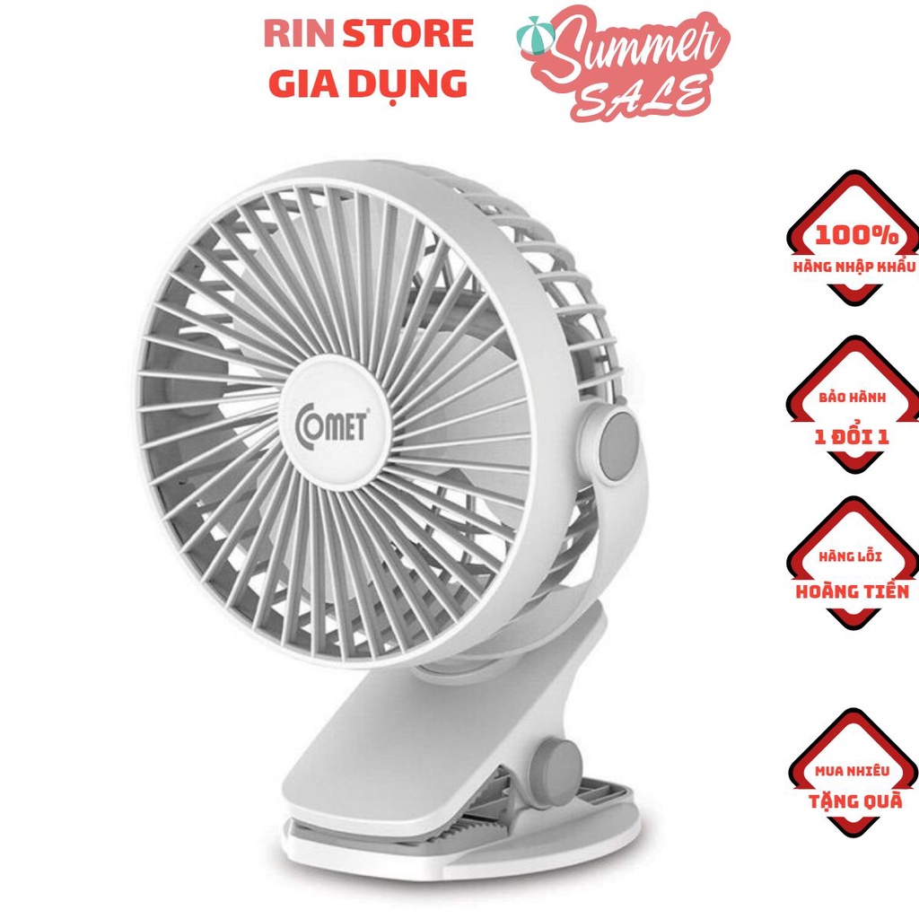 Quạt Sạc Comet CRF0705 (5W) ❤️ FREESHIP ❤️ - Hàng chính hãng - tiện lới cho người dùng làm mát cực nhanh