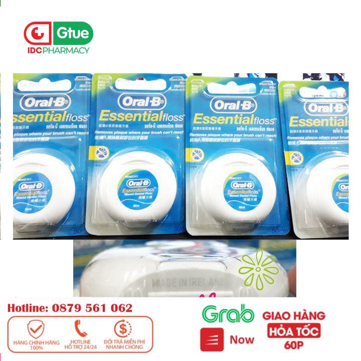 [CHÍNH HÃNG] [ CHÍNH HÃNG} chỉ Nha Khoa Oral-B Essential Floss 50m - chỉ Okamura nhật bản 40m