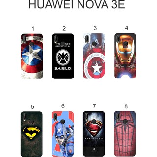 Ốp lưng Huawei Nova 3e dẻo in hình Siêu Anh Hùng
