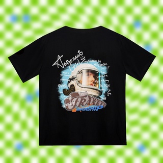 Áo thun oversize Frankee - Astronaut Girl T-shirt - Đen