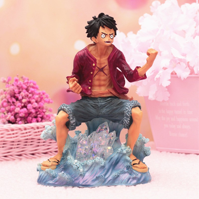 Mô hình Monkey D. Luffy - One Piece - áo đỏ đứng tấn