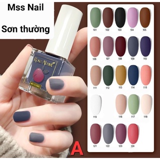 Sơn LÌ móng tay, Sơn thường NHANH KHÔ, sơn NHÁM, sơn thường giá rẻ, sơn thường nail, sơn móng tay hường