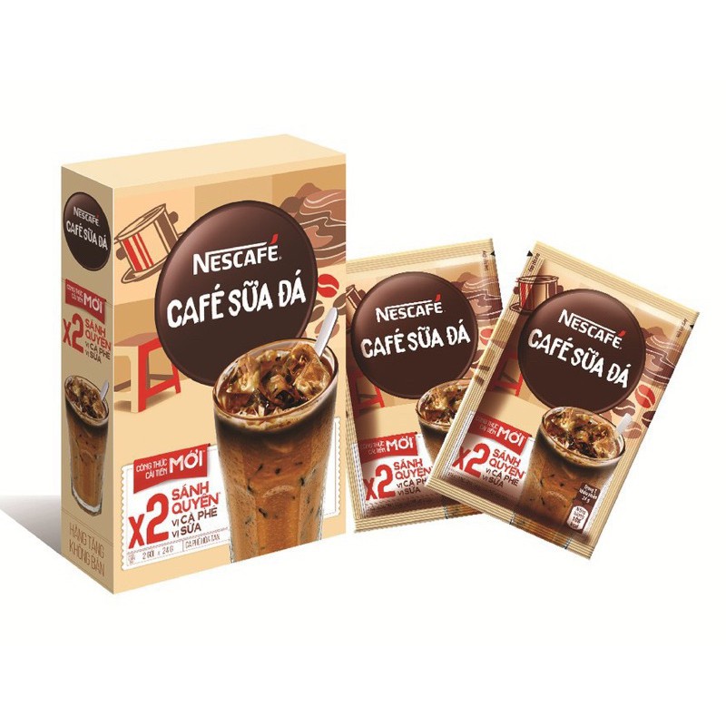 Cà phê sữa đá Nescafé nhân đôi sánh quyện 240g (bao bì có thể thay đổi tùy đợt nhập hàng)