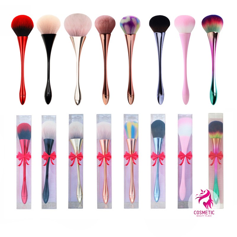 Cọ Tán Phấn Cán Dài Cosmetic Brush Thắt Nơ Có Hộp Siêu Xinh P256