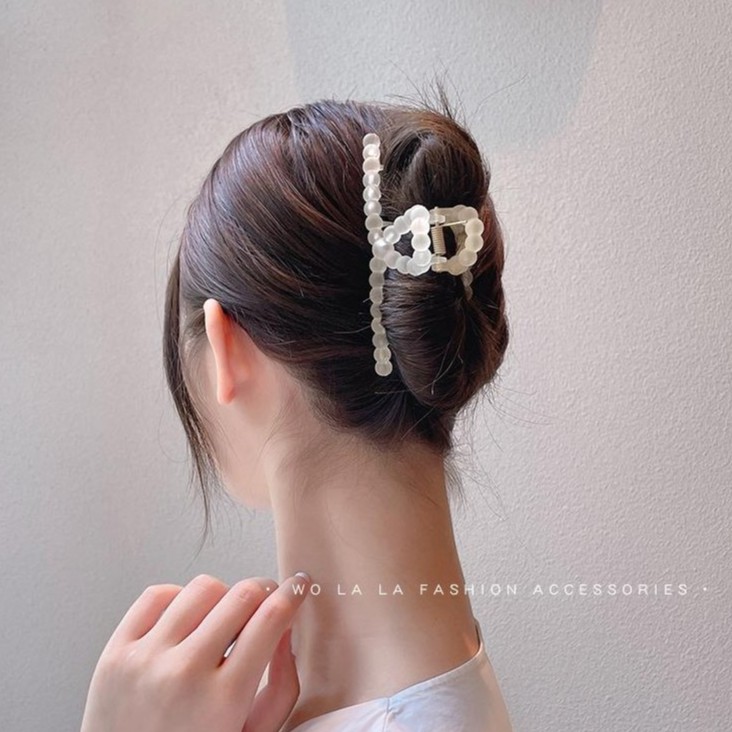 Kẹp tóc càng cua cỡ lớn phong cách Hàn Quốc đơn giản dễ thương dành cho nữ