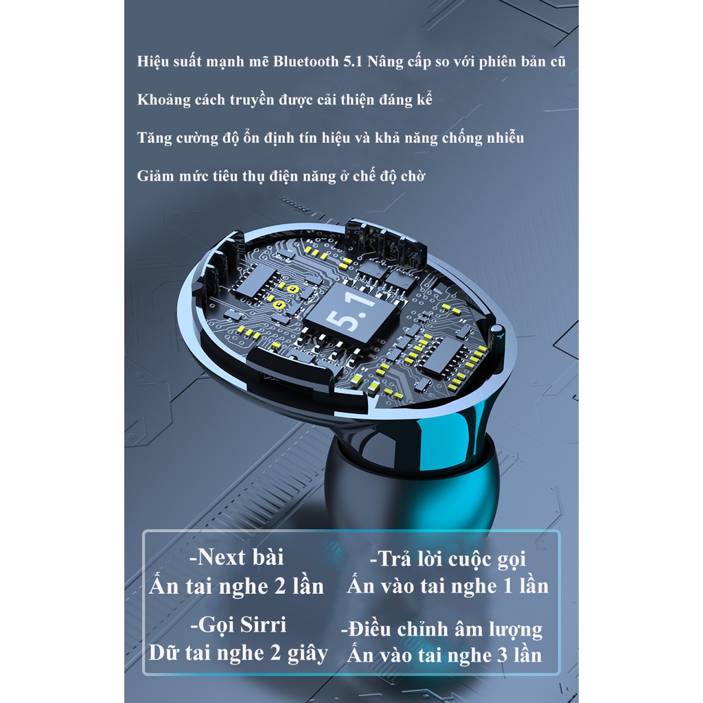 Tai Nghe Bluetooth M10 Âm Thanh Siêu Hay Kết Nối Bluetooth Không Dây Âm Thanh Nổi Điều Khiển Cảm Ứng