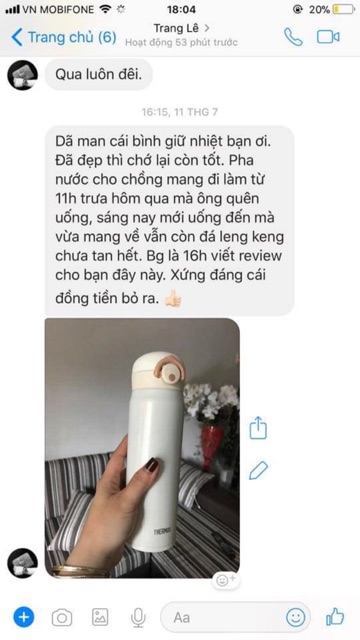 (BH 3 Thang) Bình Giữ Nhiệt, Ấm giữ nhiệt Thermos 500ml - Nhật nội địa