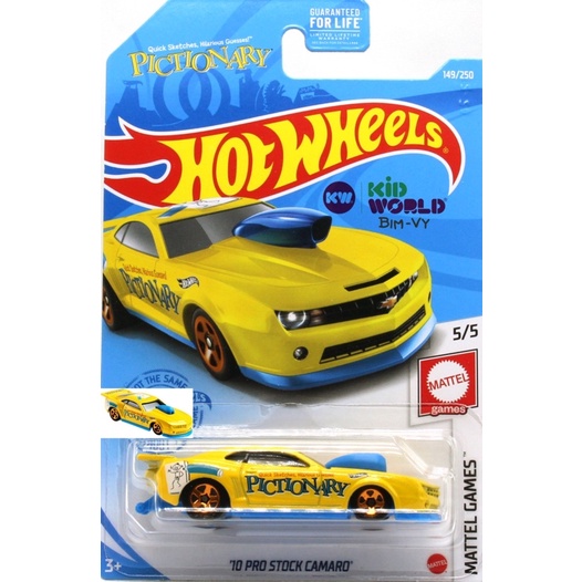 Xe mô hình Hot Wheels basic '10 Pro Stock Camaro GRY72.