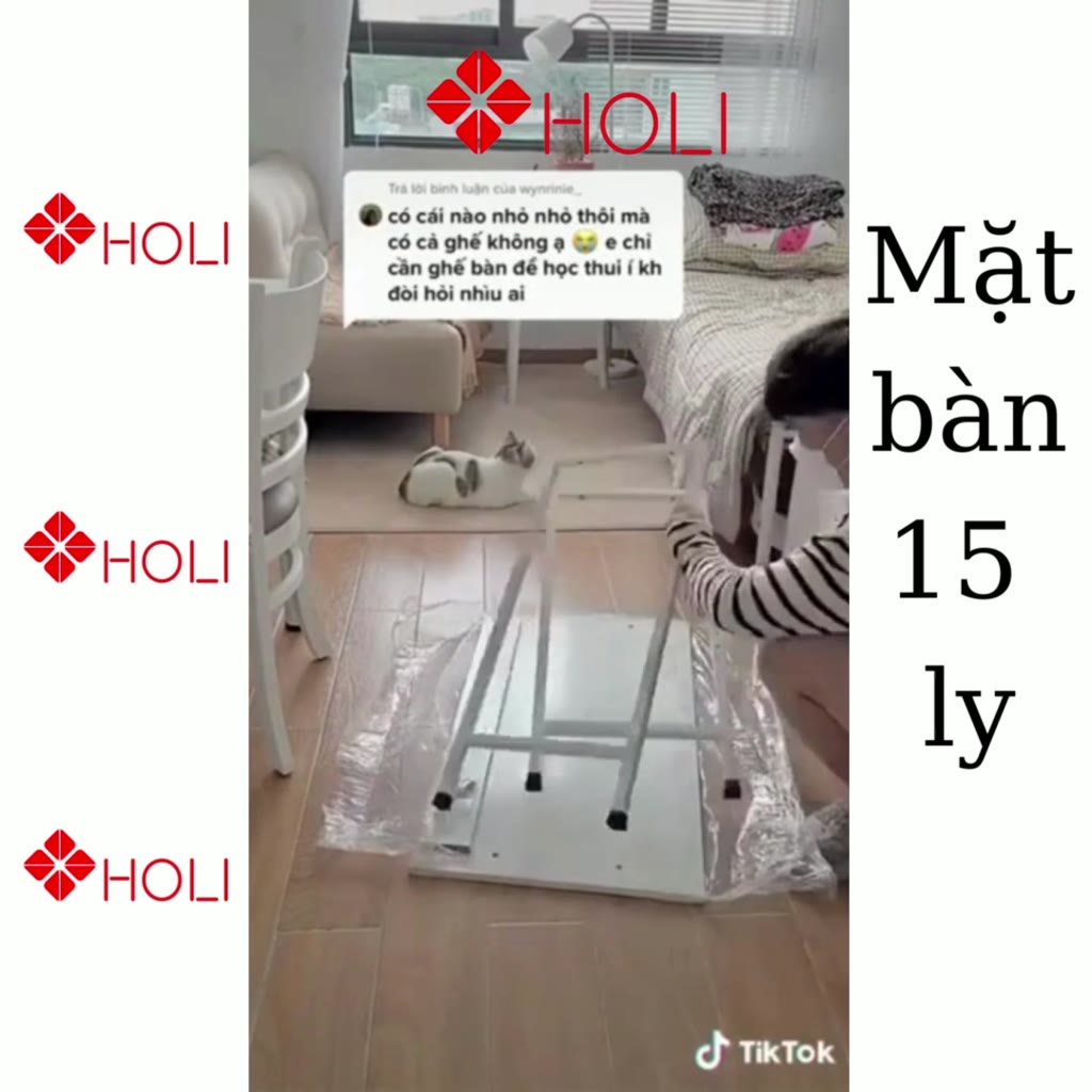 Bàn làm việc, bàn học HOLI mặt bàn bo góc an toàn và định vị 4 lỗ dễ tháo lắp cho sinh viên giá rẻ từ nhà sản xuất | BigBuy360 - bigbuy360.vn