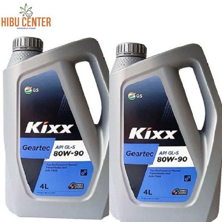 Dầu hộp số KIXX 80W90 4 lít - thùng 4 can