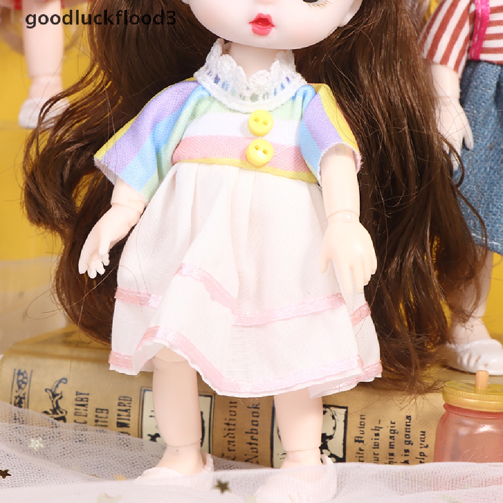 Búp Bê Mắt 3D Mini 16cm 13Cm Có Khớp Cử Động DIY