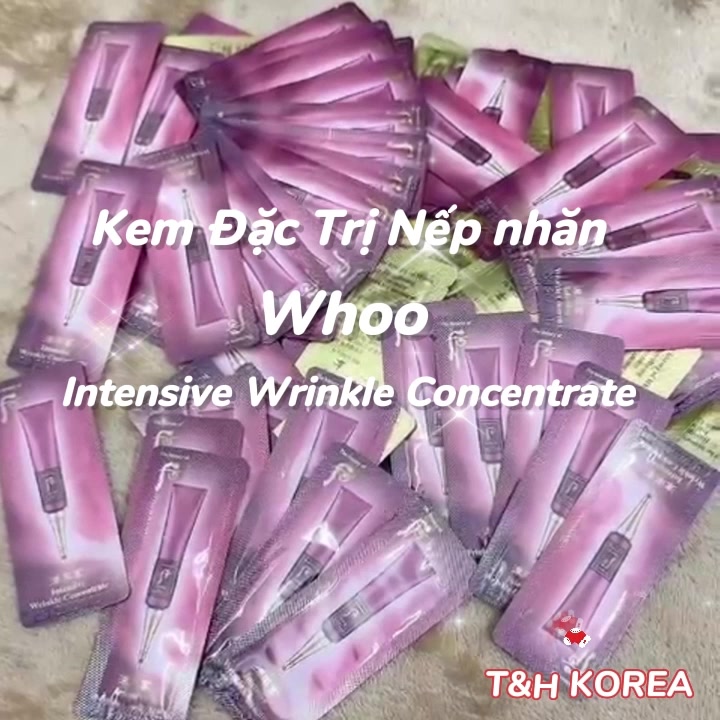 Gói kem chống nhăn và xoá thâm quầng mắt cao cấp Whoo Intensive Wrinkle Concentrate 1ml | BigBuy360 - bigbuy360.vn