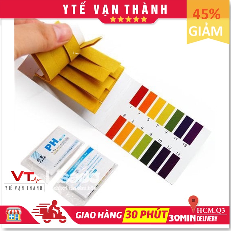 ✅ Giấy Quỳ Tím: Thử Nước Ối, Đo Độ PH [Gói 80 Miếng] - VT0492